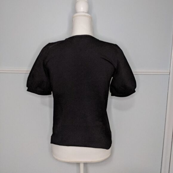 Madewell black Puff-Sleeve Tee EUC XS - Picture 2 of 2